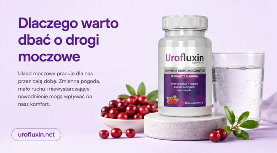Urofluxin – codzienna dbałość o drogi moczowe z ekstraktem z żurawiny